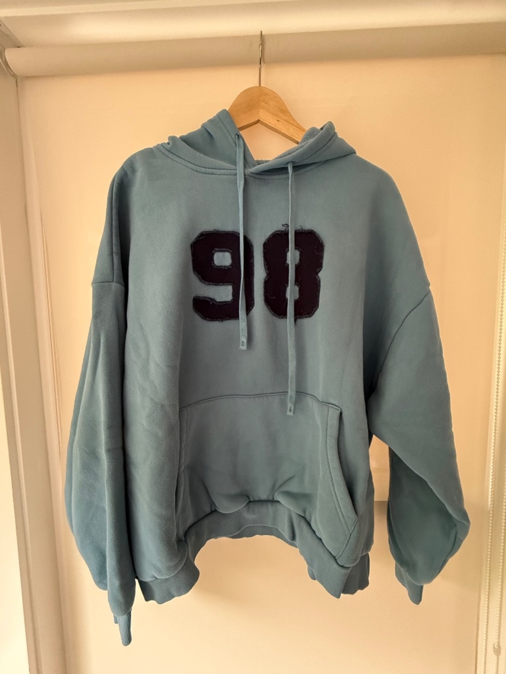 Edikted Women's 98 Blue Oversized Hoodie | Large